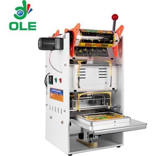 Square Plastic Film Food Container Take Away Food Box Sealing Machine