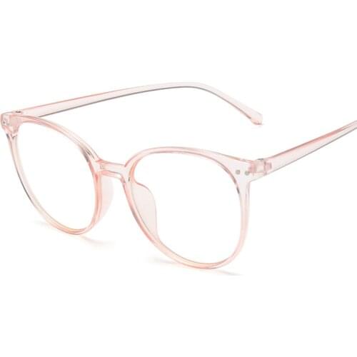 Blue Light Glasses Women Clear Regular Computer Gaming Eyewear Improve Comfort Fashion Round Frame Eyeglasses For Female Male