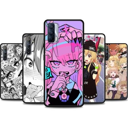 Phone Case For Realme GT Neo 8 7 6 Q2 X50 Pro V15 V13 C25 C21 C20 C15 C11 C3 7i Q2i Cover Black Funda Hentai Harajuku Anime Girl