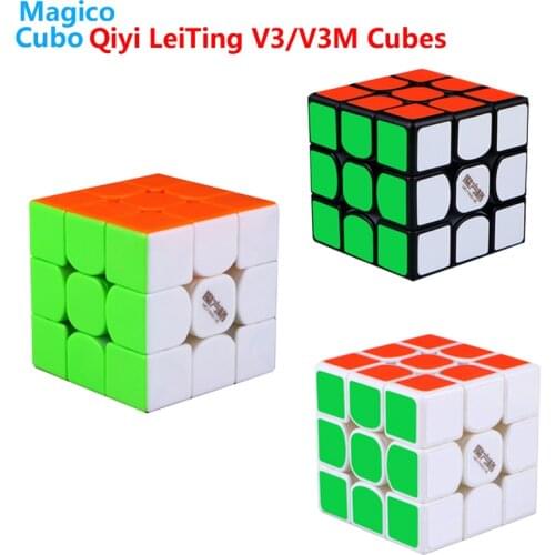 QIYI MoFangGe Thunderclap V3 M 3x3 Magnetic Magic Cubes Puzzle Stickerless Cube Professional 3x3x3 Magnets Speed Cubo Magico Toy