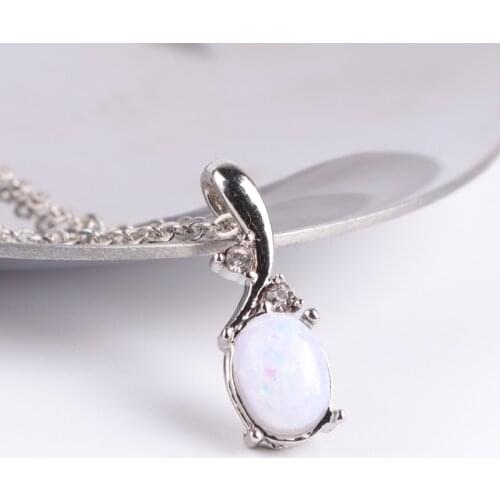 Pretty Water drop Pendants Necklace Custom Birthstone Friendship Necklace for Girls Friend Best Gift