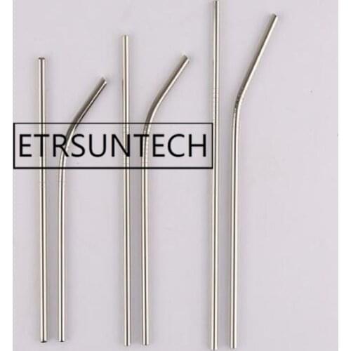 300pcs Stainless Steel Straws Metal Reusable Drinking Straw For Home Party Barware Bar Accessories 146mm 160mm 180mm