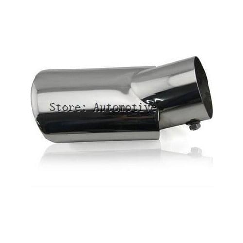 Steel sliver Rear exhaust muffler tail pipe end tip cover trim For Toyota Highlander 2015 2016