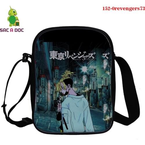 Tokyo Revengers Messenger Bags Mochila School Bags Girl Boy 3D Printing Tokyo Revengers Pattern Women Men Small Messenger Bags