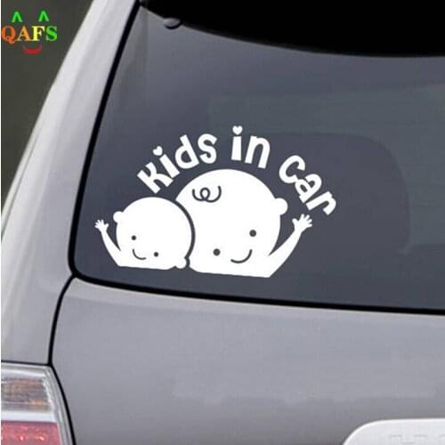 1PC Cute Car styling Cartoon Stickers Kids In Car Car-Sticker DIY reflective auto stickers High Quality