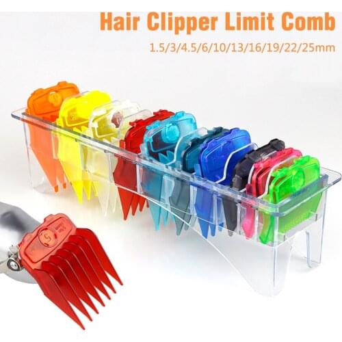 10 Pcs Oil Head Electric Hair Clippers Guide Comb Set Barber Accessories Hair Styling Tools Universal Hair Clipper Limit Comb