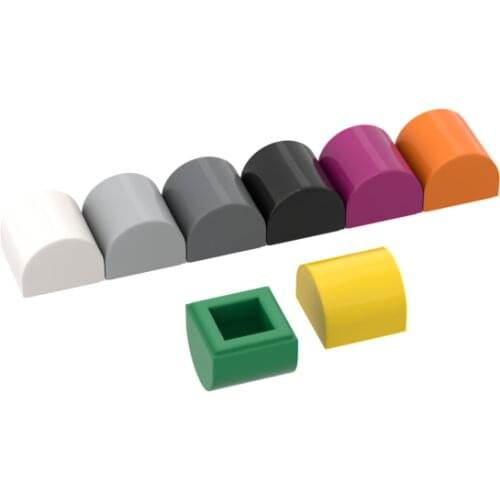 10PCS Replaceable 49307 1x1 Smooth Curved Parts Building Blocks High-Tech Assemble Replace Bricks Toy For Children Gifts