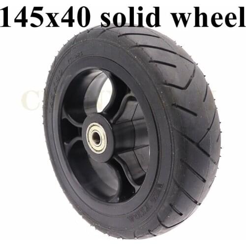 145x40 Solid Tire Wheel for Fast Wheel F0,Jackhot Carbon Fiber Electric Scooter6Inch Tubeless Tyre With Plastic Rim
