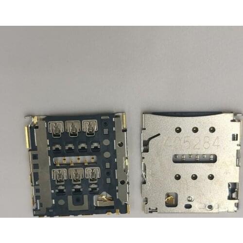 2Pcs Sim Card Reader Slot Tray Holder Connector Socket For Lenovo S858T Huawei P6 P6-C00 Honor MediaPad X1 7D-501u 7D-501L 503L