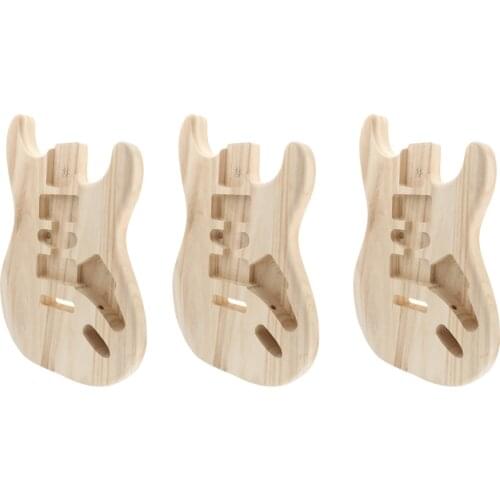 3 X Maple Electric Guitar Body, Electric Guitar Body, Guitar Body For ST Guitar DIY Parts