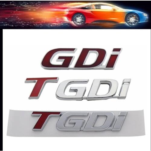 3D GDi T GDi TGDi for IX25 IX35 I20 I30 Solaris Accent Sonata Tucson car Hood Fender trunk Nameplate Decal Emblem Badge Sticker