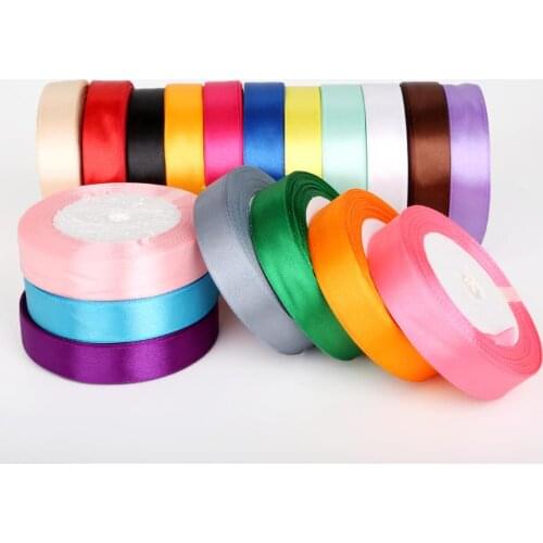 20mm 25 Yards Satin Ribbon Bow Craft Decor Wedding Party Decoration Gift Wrapping Scrapbooking Supplies