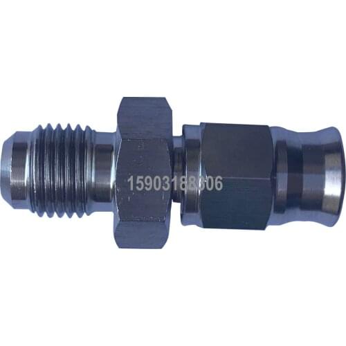 Automobile AN3 to M10x1.0 Male Flare Straight Stainless Steel Brake Swivel Hose Ends Pipe Fittings Adapter
