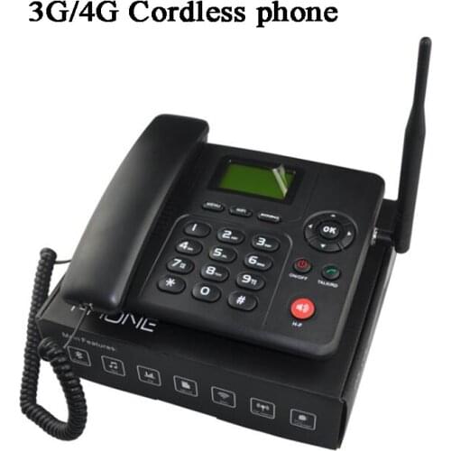 4G 3G GSM 1 Sim card Fixed Wireless Phone Cordless phone FWP Lansline Dial Payphone SMS Call in/out Russian Detachable Antenna