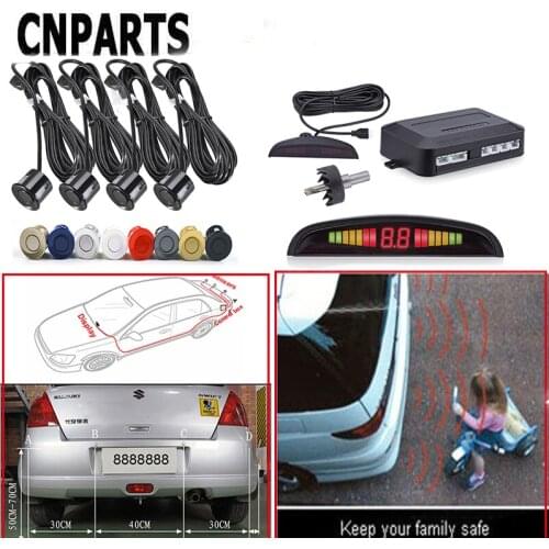 CNPARTS For VW Passat B5 B6 Polo Golf 4 5 Chevrolet Cruze Lada Granta RAM Car Reversing Radar Parking Sensor LED Display Alert
