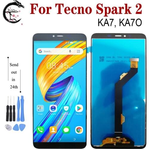 6.0" Display For Tecno Spark 2 LCD KA7 KA7O Screen Display Touch Digitizer Sensor Assembly For Tecno Spark2 Replacement Parts