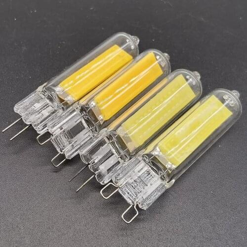G9 COB LED Light Bulb 6W 9W 12W Glass G4 Lamp 12V 220V G9 LED Spot Light for Pendant Lighting Fixture Home Lighting Chandeliers