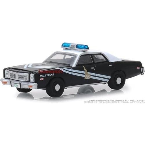 GreenLight 1:64 1978 Dodge Monaco Black Alloy toy cars Metal Diecast Model Vehicles For Children Boys gift hot