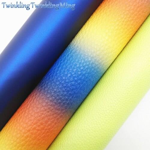 Mixed Color Litchi Caviar Faux Leather Fabric, Synthetic Leather Fabric Sheets For Bow A4 8"x11" Twinkling Ming XM362