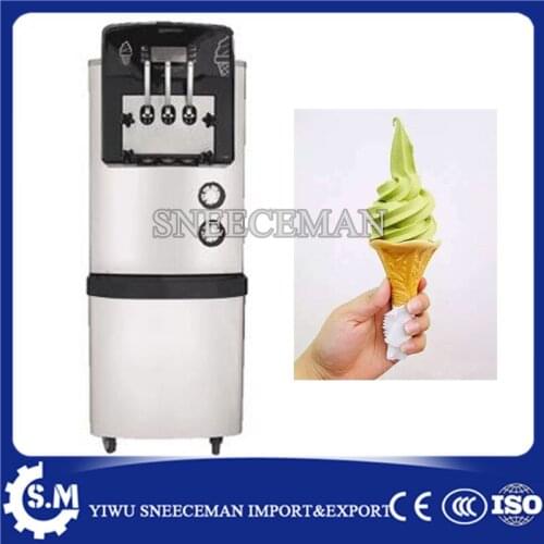 Commercial 38-46L/H 3 flavors vertical soft serve ice cream machine ice cream making machine yogurt maker machine