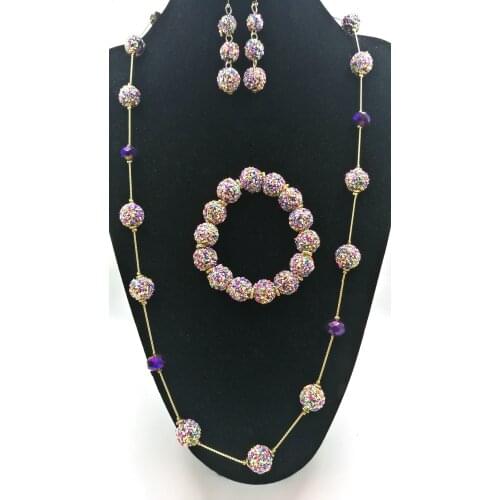 Boho Colourful Women Seedbeads Tassel Long Necklace Earring and Bracelet Jewelry Set