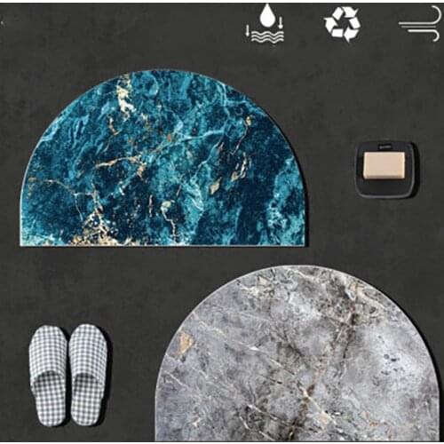 Carpet Semicircular Diatom Carpet Vloerkleed Tapijt Badmat Deurmat Kleed Schapenvacht Floor Mats Doormats Carpets Living Room