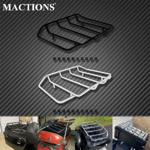 Motorcycle Tour Pak Pack Luggage Top Rack Trunk For Harley Touring 1984-2021 Street Road Electra Glide CVO Limited FLHR FLHTK