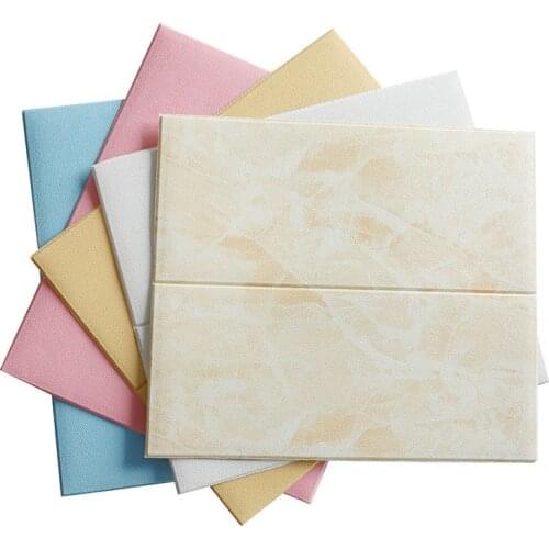 Soft Folding door wallpaper adhesive sticker 3d wall papers for living room