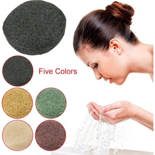 Natural Konjac Sponge Facial Care Cleaning Washing Sponge Whitening Deeply Cleansing Pores Sponge Skin Care Tools