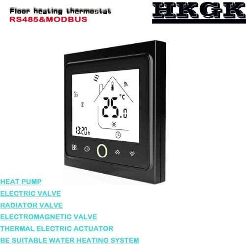 Floor water heating thermostat-RS485&MODBUS thermostat ,24VAC 95-240VAC optional
