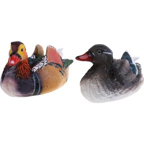 Resin Animal Sculpture Modern Garden Zoo Ornament Outdoor Decorations Floating Ducks