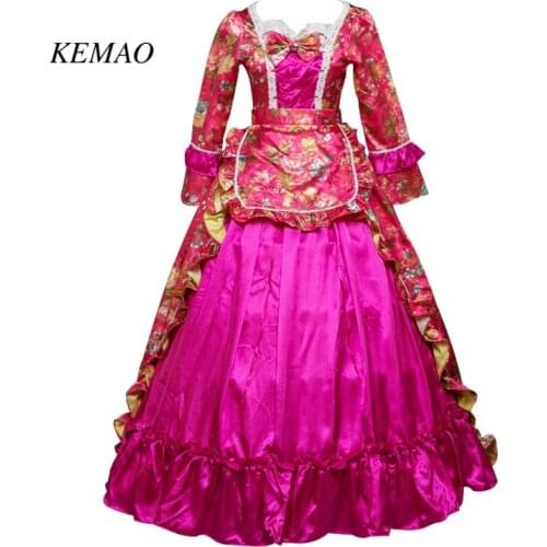New Holiday Marie Antoinette Clothing Gothic Period Medieval Dress Victorian Rococo Prom Gown Inspired Elegant Costumes