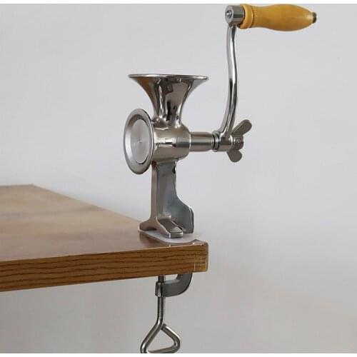 Full Stainless Steel Classical Kitchen Tool Manual Poppy Mill Grain Seeds Mill Hand Operated Nut Grinder And Spice Grinder