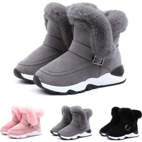 Top Selling Winter Childrens Snow Boots Boys Girls Non Slip Kids School Outdoor Activities Mountaineering Skiing Warm Boots Si