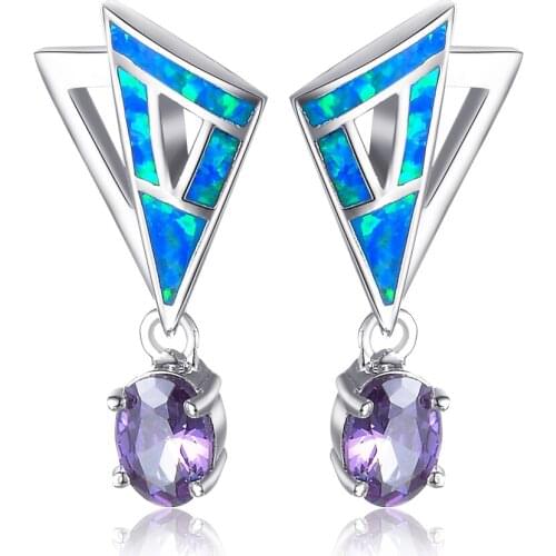 SHANGCHOW Women's Silver Earrings