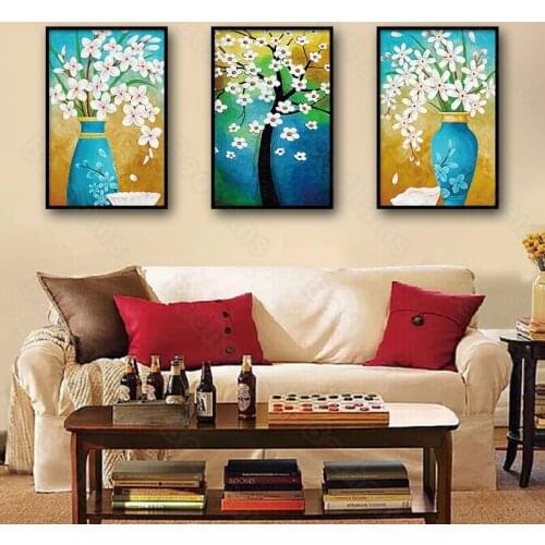 Nordic Stairwell Decoration Painting Simple Living Room Wall Mural Corridor Aisle Wall Painting Triptych Canvas Hanging Painting