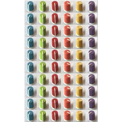 60PCS Replace EQ Rotary Knob For Pioneer DJ MIXER DJM djm-2000 900 850 750 700 800 DAA1176 DAA1305 colorful you can chose