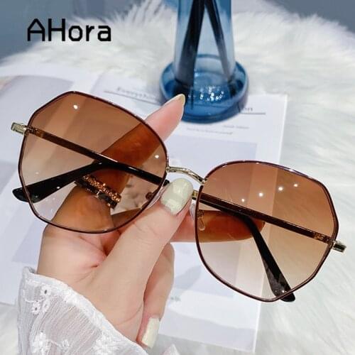 Ahora Oversized Metal Polarized Sunglasses Women Men Luxury Brand trendy Sun glasses Alloy Shades Female UV400 Eyewear