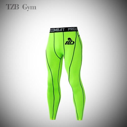 Gym Fitness Compression Pants Men Sports Running Tights Training Leggings Mens Cycling Base Trousers Mallas Deporte Hombre Yoga