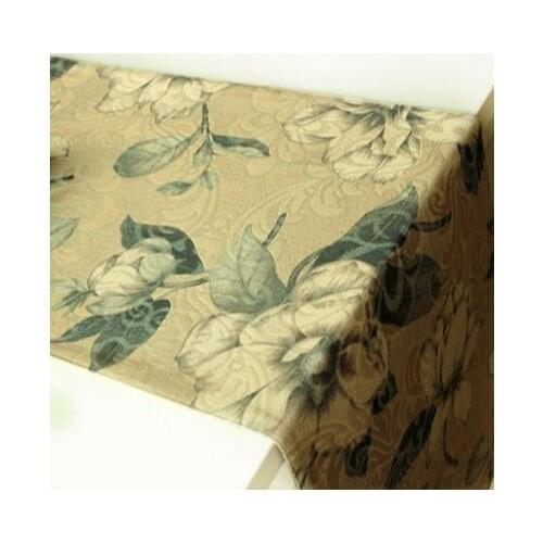 [Suolanduo] Jacquard Table Runner Thickness Printing Flower Table Runner