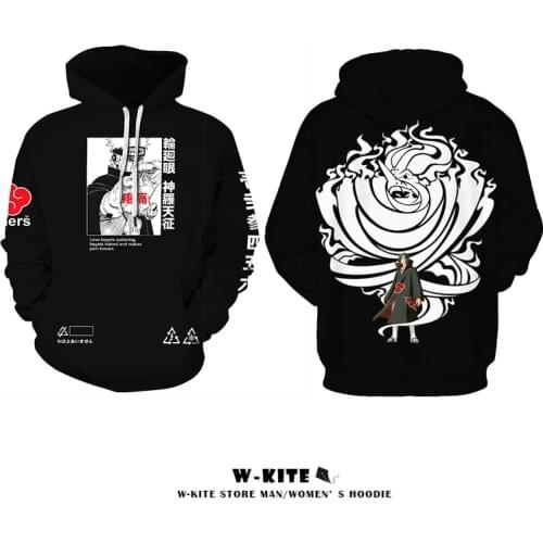 Top Nagato Hoodies Akatsuki Anime Sweatshirts Itachi Streetwear Sasuke Graphic Unisex Hoody Women Men Harajuku Hoodie