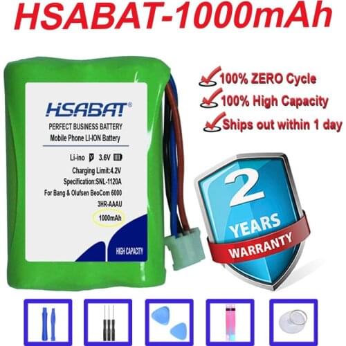 Top Brand 100% New 1000mAh Battery for Bang & Olufsen BeoCom 6000 Telephone New Li-Ion 3HR-AAAU 70AAAH3BMXZ T373 in stock
