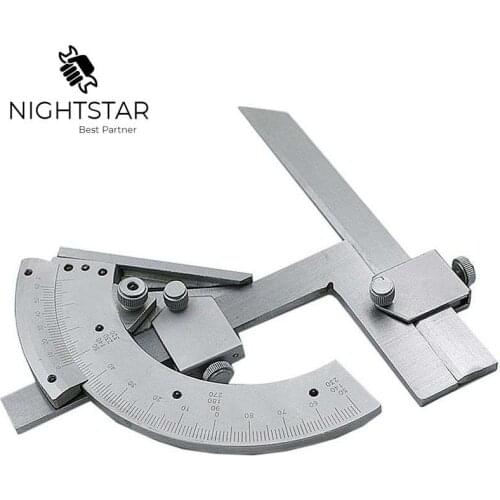Universal Bevel Protractor 0-320 Degree Precision Angle Measuring Finder Ruler Inner and Outer Parts Carpenter Tools Engineer