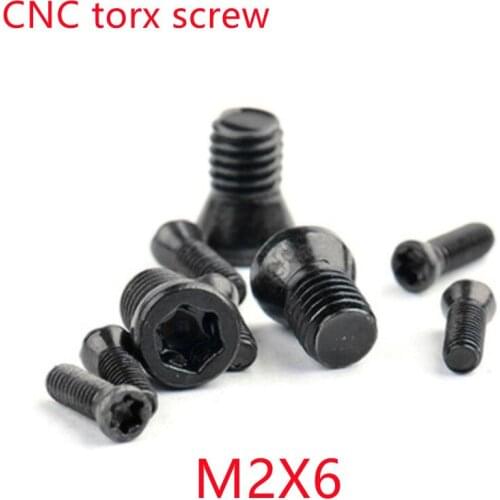 1000pcs M2*6 m2x6 CNC Insert Torx Screw for Replaces Carbide Inserts CNC Lathe Tool