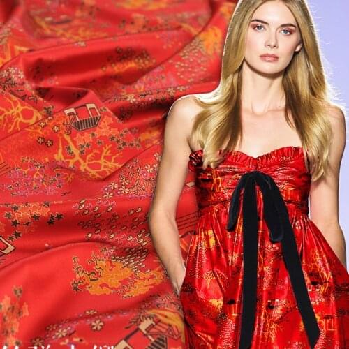 108cm wide silk stretch satin fabric meter 19 mm printed silk fabric satin soft dress shirt fabric wholesale silk cloth