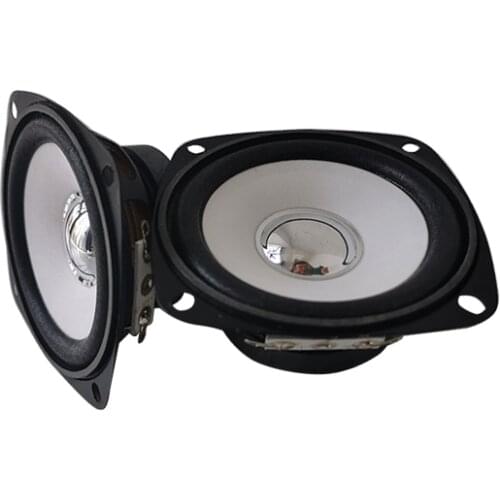 2Pcs 3 Inch Tweeter For Subwoofer 4Ohm 10W Full Range Audio Speaker 78mm Square Speaker Unit For Home Theater Loudspeakers DIY