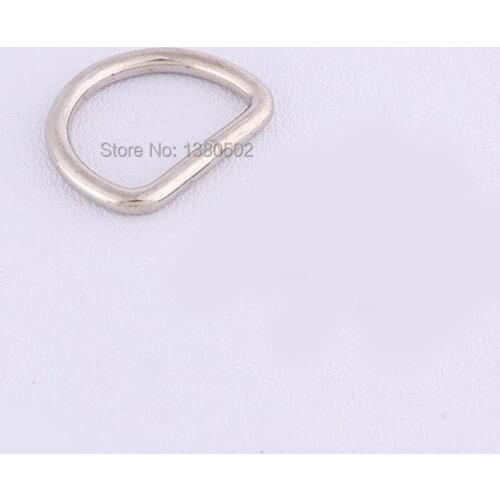 20pcs/lot nickel plated D Shape D ring buckle for belt Bag backpack garment accessories