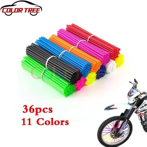 36pcs Motorcycle Wheel Spoked Wraps Skins Covers Motocross Dirtbike Dirt Bike Cool Accessories Rims Guard Protector double 11