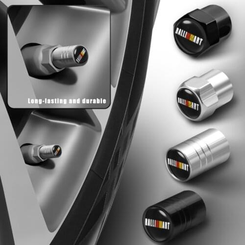 4Pcs Car Styling Aluminum Ralli art Badge Wheel Tire Valve Stem Caps Cover Auto Parts For Mitsubishi Lancer ASX Outlander Pajero