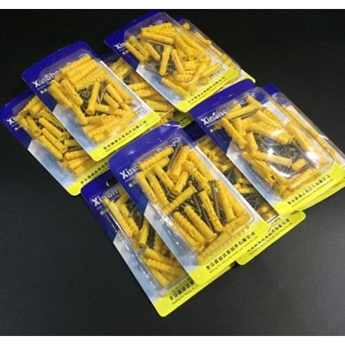 6mm 8mm Plastic Expansion Tube M8 Screw Rubber Plug Self-tapping Nail Matching Rubber Expansion Tube